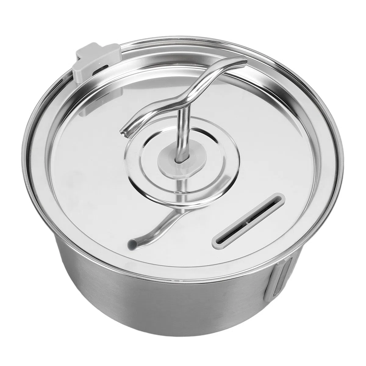 Cryfokt Fuente de Agua para Gatos de Acero Inoxidable, Capacidad de 3,2 litros, Suministro de Agua para Alimentos para Mascotas Sanas