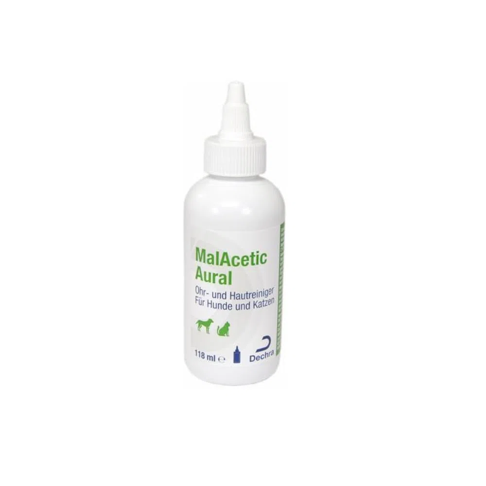 Dechra Albrecht MalAcetic Aural para Perros y Gatos, Cuidado de Orejas y Piel, 2 x 118 ml