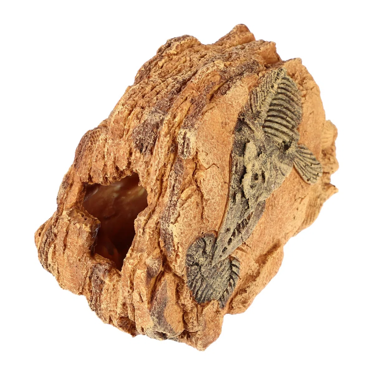 Plataforma De Reptiles Cueva Oculta para Refugio Natural De Resina para Tortugas y Serpientes Decoración De Estable y Duradera