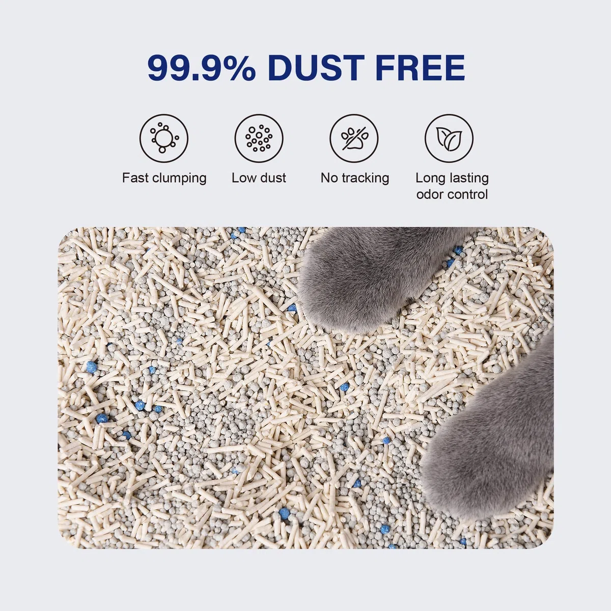 HONEY CARE Petrichor Mix - Arena para gatos I Tofu Cat Litter I Nature Pellets a base de plantas y bentonita Arena sostenible para gatos I Bajo polvo Qucik Alumping Control de olores superior, paquete