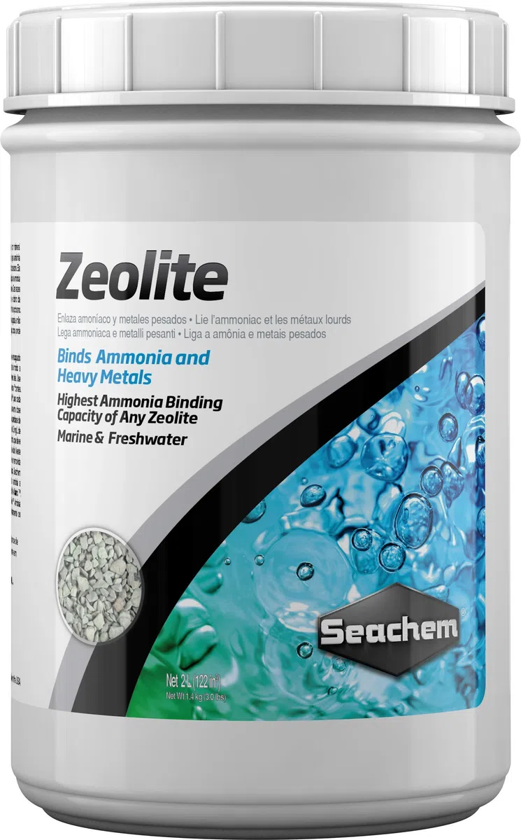 Seachem Zeolite - Agente de unión para agua dulce y marina, amoníaco y metales pesados (2 L)