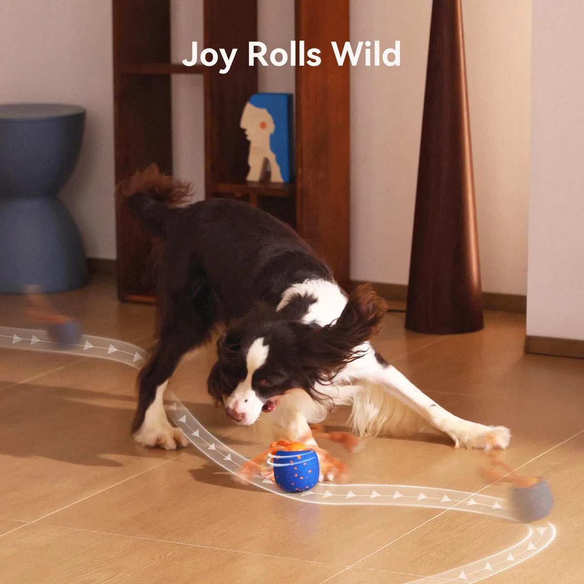 Cheerble Pelota interactiva para perros - Wicked Ball Rolly con cuerda y ladridos, juguete interactivo inteligente para perros con 3 modos de juego, E-TPU, USB-C recargable, adecuado para perros