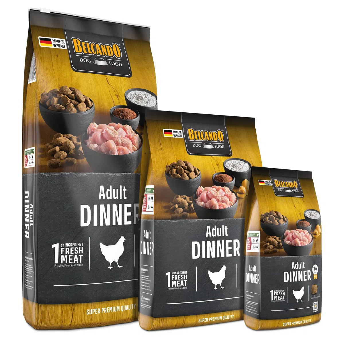 Belcando Adult Dinner [12,5 kg] Alimento para Perros | Alimento seco para Perros | Alimento Completo para Perros Adultos de Todas Las Razas a Partir de 1 año de Edad