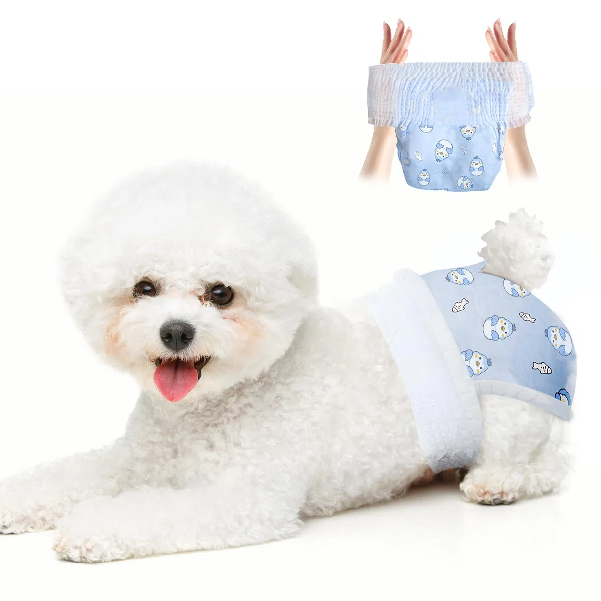 Pañales desechables para perros, pañales absorbentes y suaves para perritos, para perras, con pañales ajustables para cachorros en el período de celo, micción excitable (M 10)