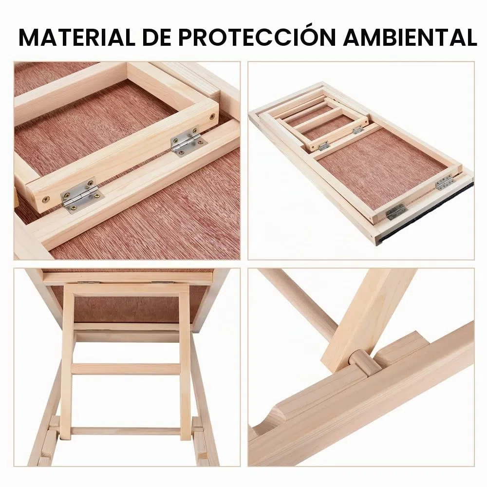 Efan Rampa de madera maciza de 70 x 35 cm para mascotas, escalera portátil de altura ajustable, superficie antideslizante, para coche, furgoneta, 2 unidades separadas