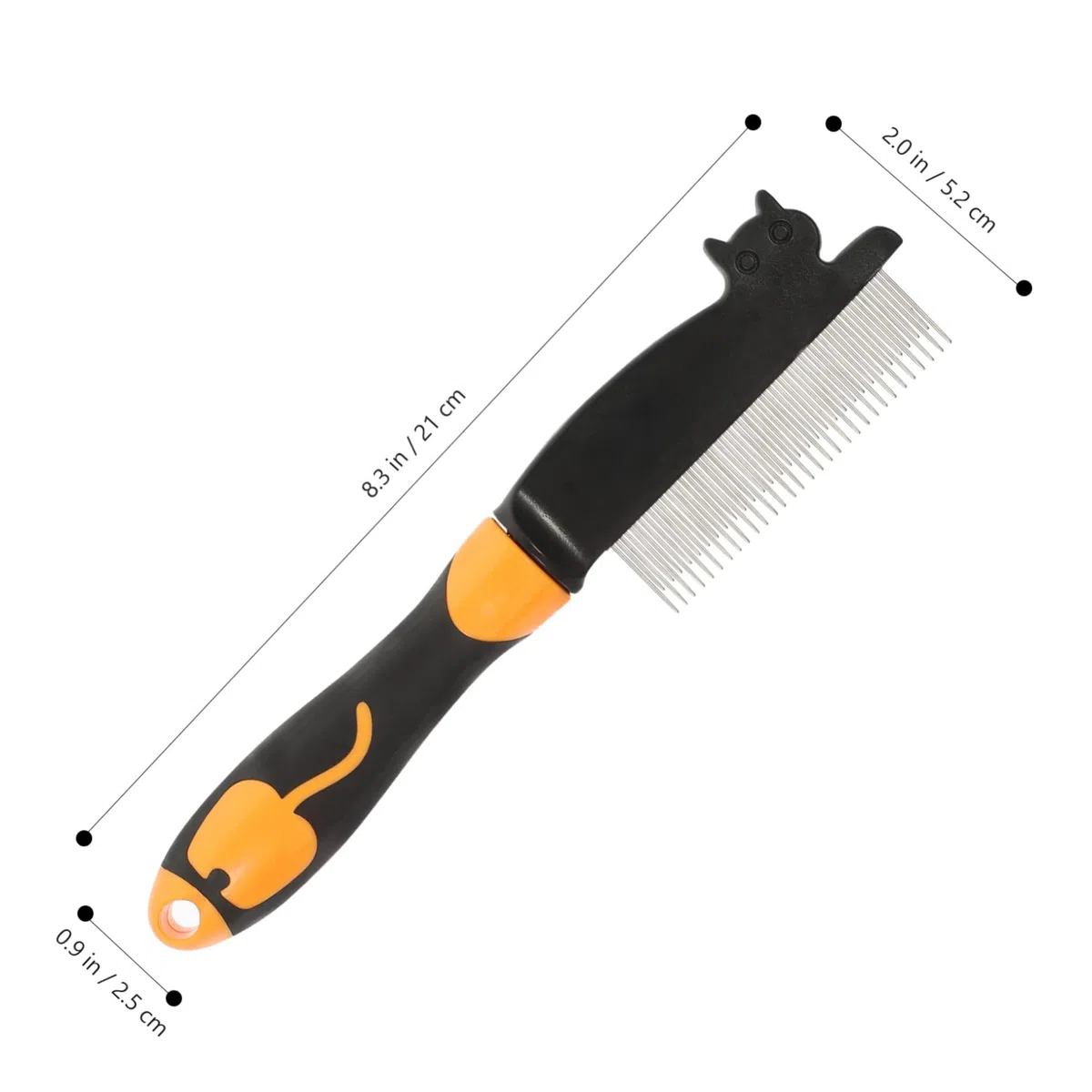 SUPVOX 3piezas Peine De Cuidado Para Mascotas Compacto Peine De Inoxidable Para Perros y Gatos Para Desenredar y Quitar El Pelo Muerto Diseño Ergonómico y Para Piel De Tu Mascota