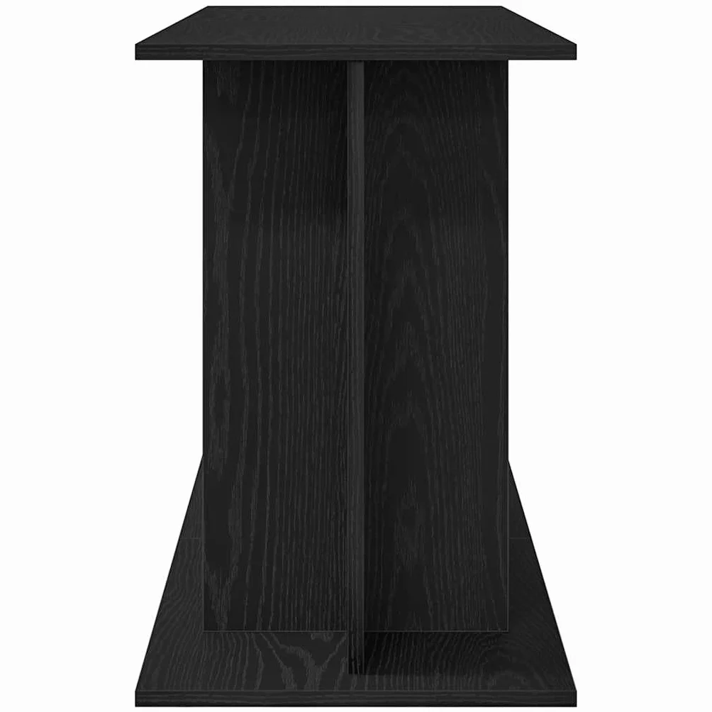 Soporte para acuario de madera de color negro, 120 x 40 x 60 cm, estable, con armario de almacenamiento y estante, estructura de muebles para peces, accesorios y filtro en el salón