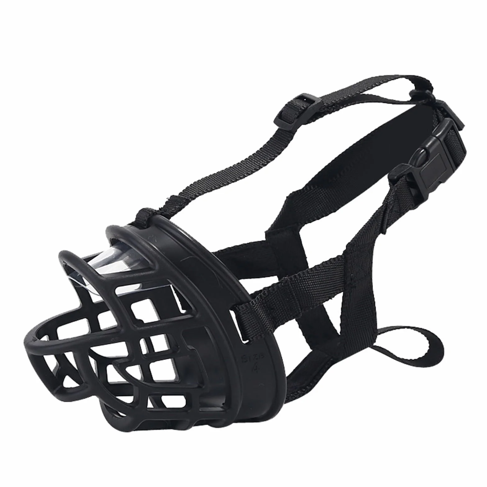 Máscara de Perro, El Entrenamiento de Malla Transpirable Permite a los Perros jadear, Beber y Entrenar, Viene con una Cesta Resistente for el Aseo Mediano(No.3)