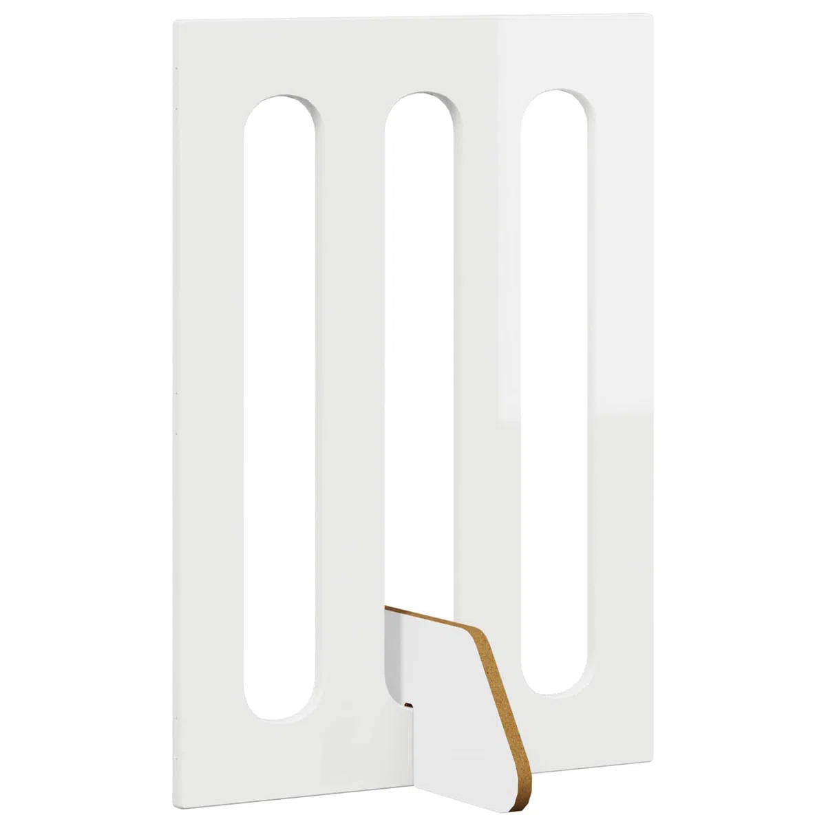 Valla plegable para mascotas, color blanco brillante, de madera, 2 unidades, 100,5 x 38 x 70 cm, plegable y plegable con paneles flexibles, protección segura para perros y cachorros en