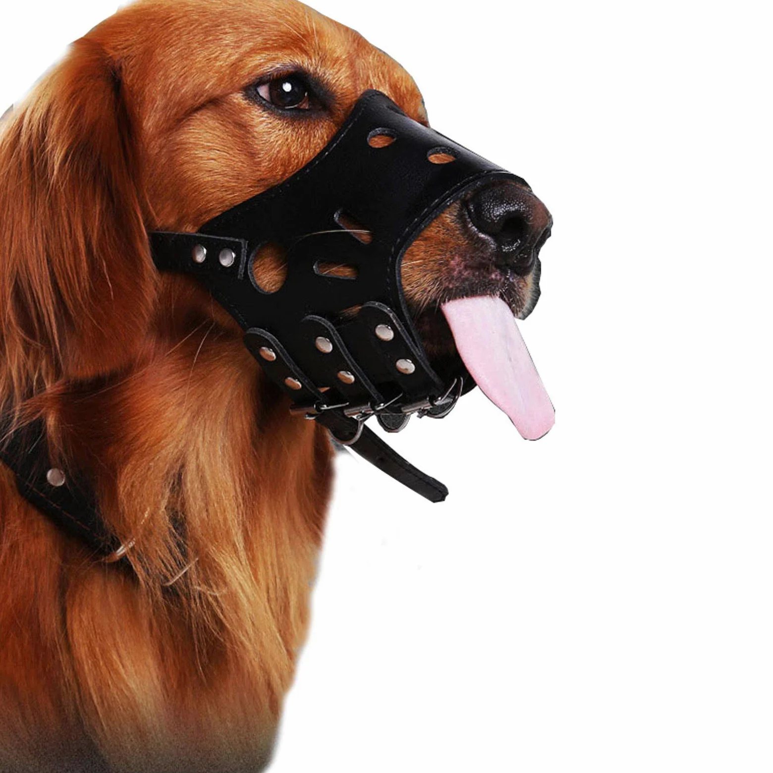 Bozales para Perros, Bozal de Tela Ajustable for Perros pequeños, medianos y Grandes, máscara Seguridad for Mascotas antimordeduras Transpirable