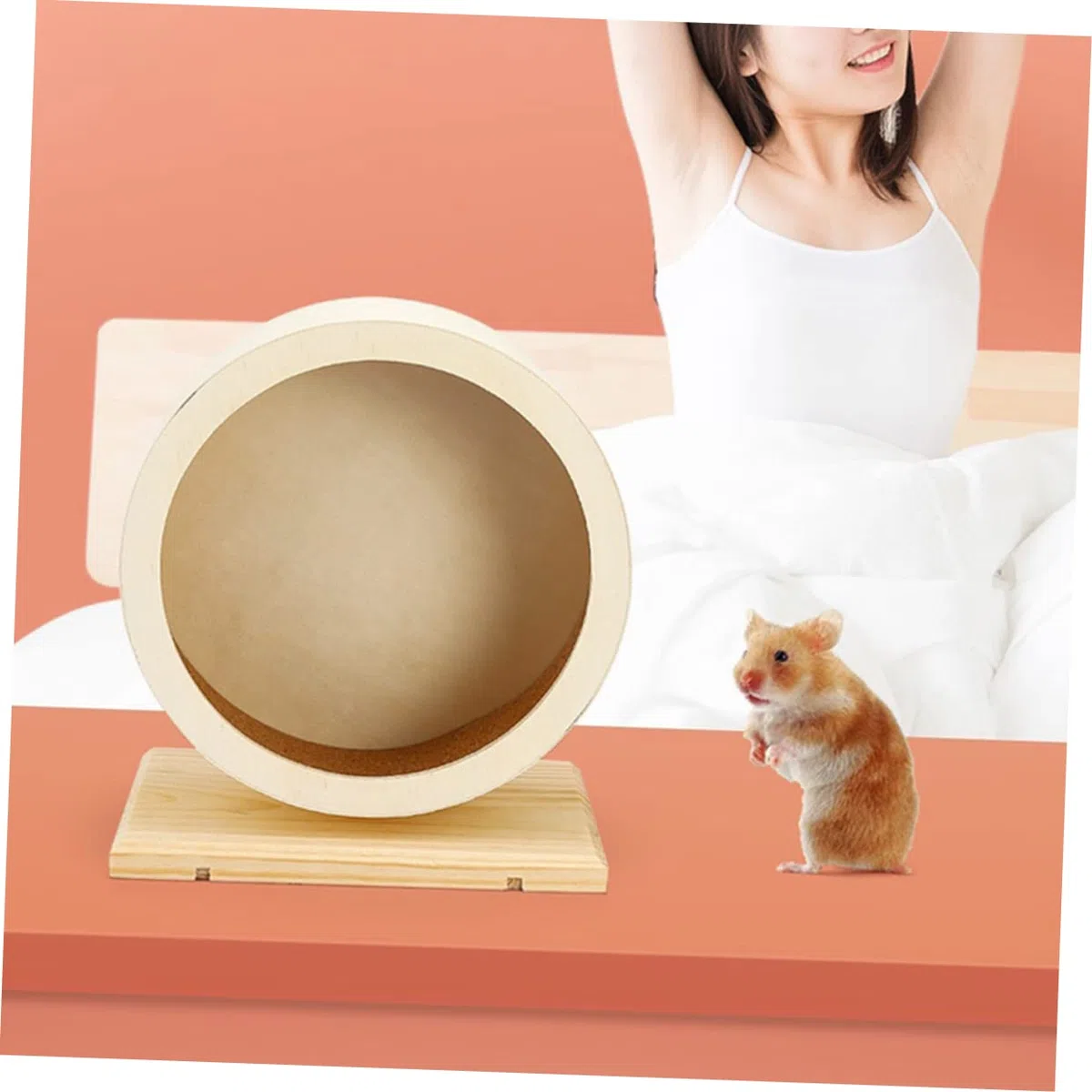 BESPORTBLE Rueda De Ejercicio Silenciosa para Hámsters y Roedores Juguete De Entrenamiento para Mascotas para Mantener Hámsters Chinchillas y Cobayas y Fácil De Usar
