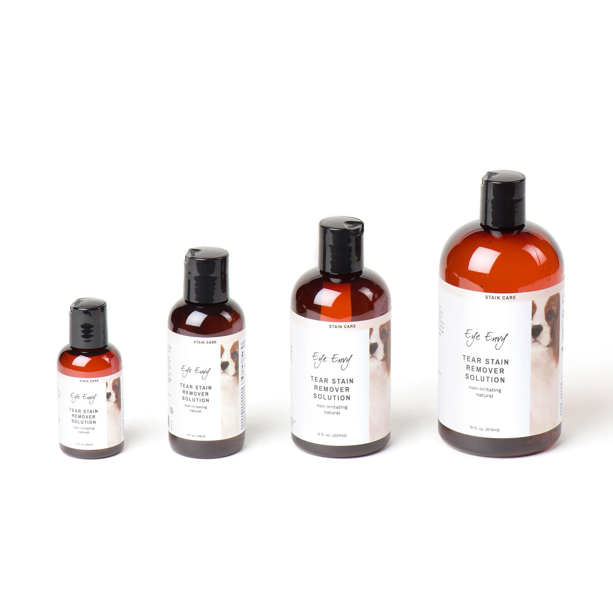 Eye Envy Mancha de lágrimasSolución removedora para Perros|100% Natural, Seguro|Recomendado por criadores/Veterinarios/manipuladores Profesionales/peluqueros|Contiene Plata coloidal, 4 oz