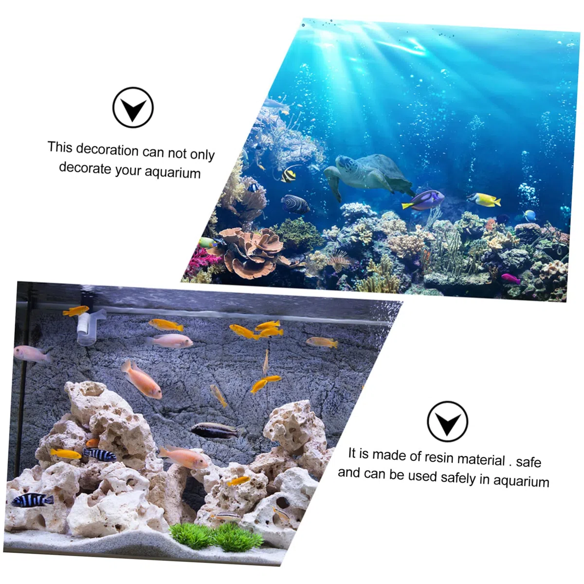 TOYANDONA 3piezas Decoración De Acuarios Caja del De Roja Adorno para Peceras y Acuarios Accesorios para Decorar Espacios Acuáticos y Hogares