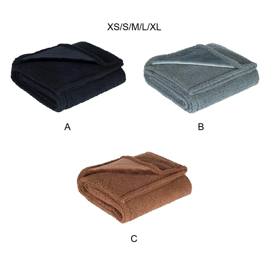 Manta suave y cómoda para mascotas, varios tamaños disponibles, tela de amplia aplicación, manta impermeable para perros, manta para Gato, Gris L