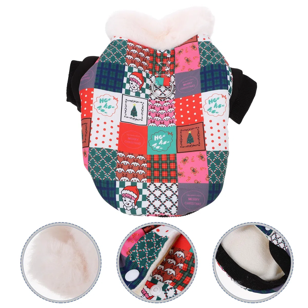 FRCOLOR 3 Piezas Ropa Navideña para Perros Abrigo de Invierno Cálido XS