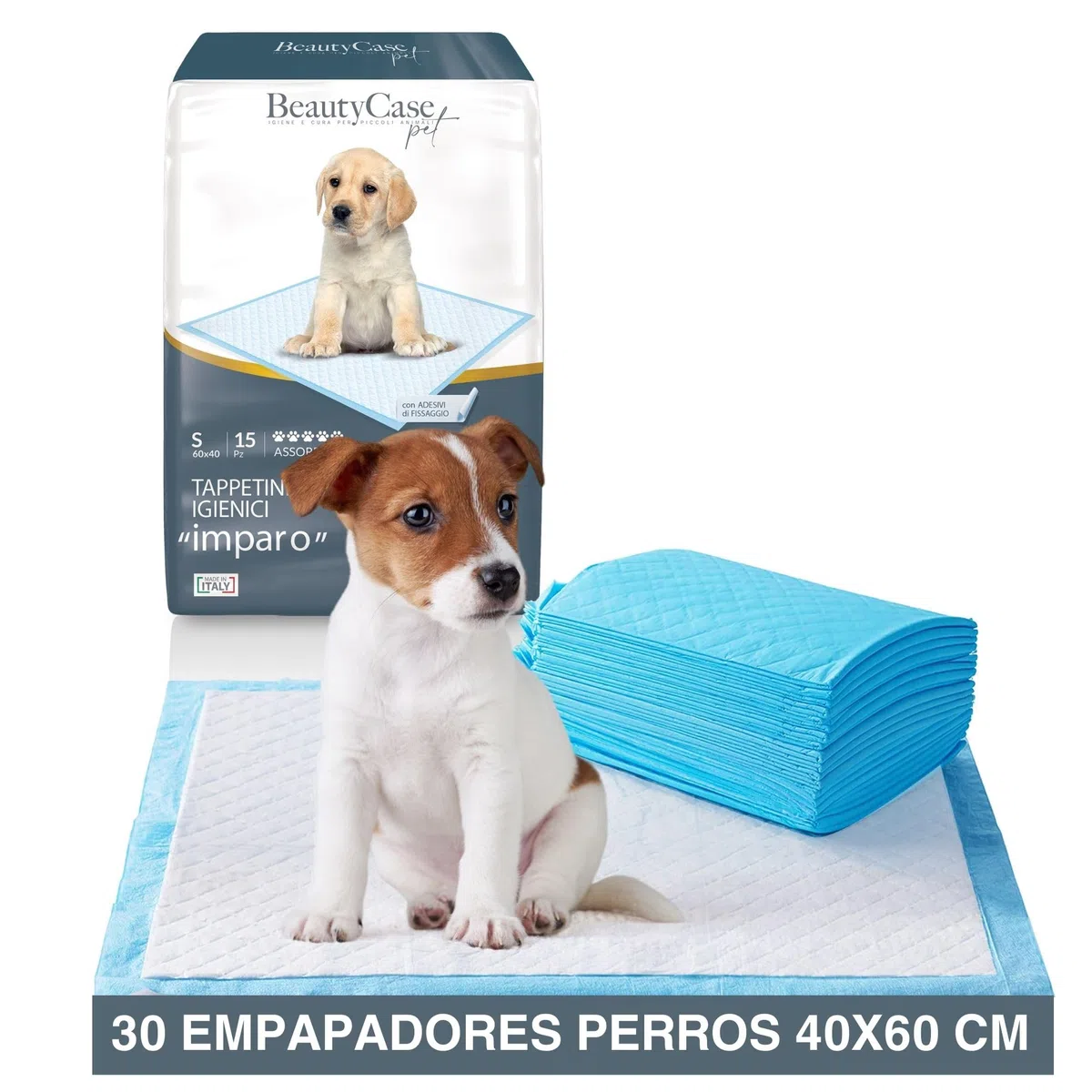 Beauty Case Pet - Alfombrillas higiénicas para Perros, 40 x 60 cm – 180 x Traversine para Perros y Gatos – Desechables, súper absorbentes, antiolores – Absorbencia 5/5