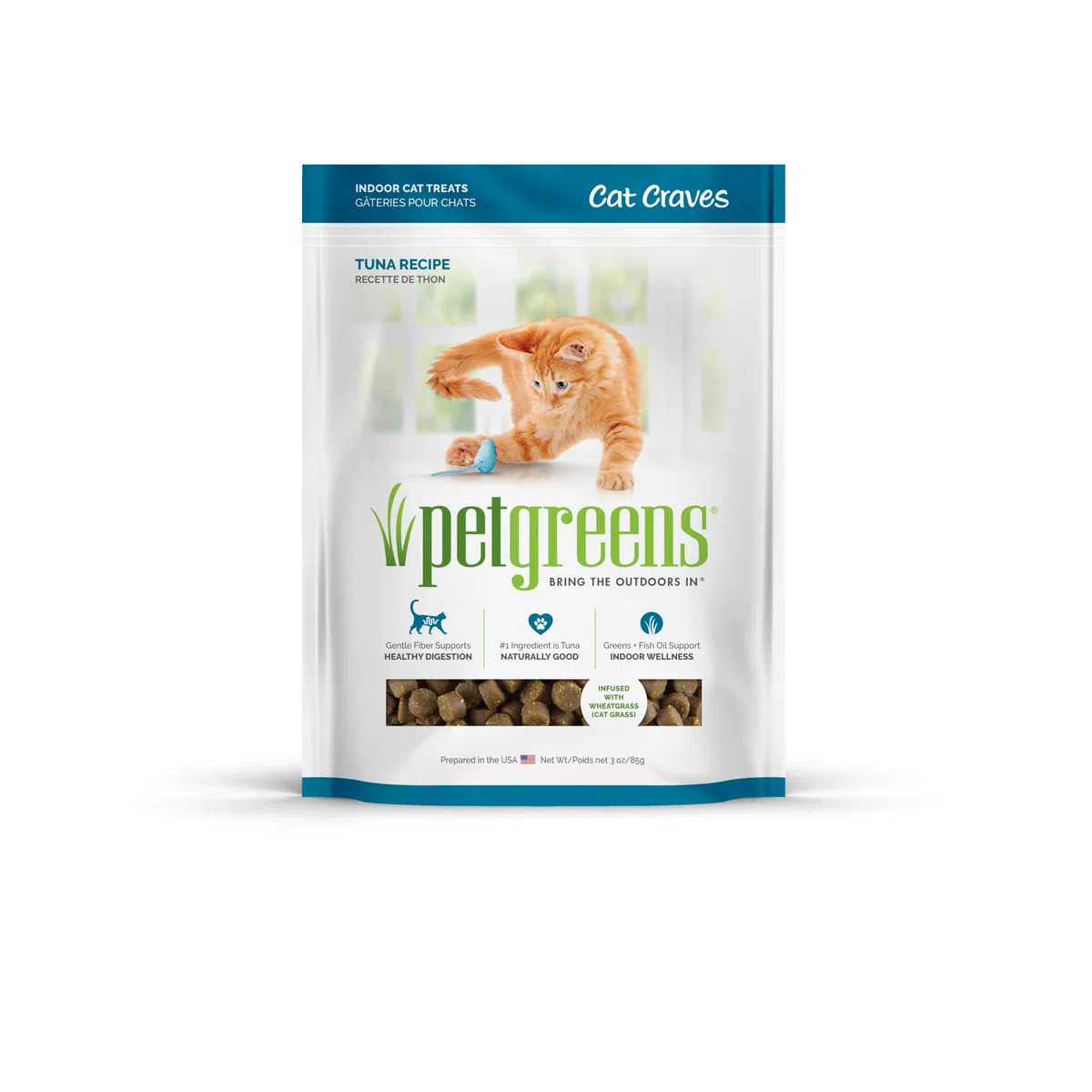 Pet Greens Trata el atún de mar Profundo Semi-húmedo para Gatos