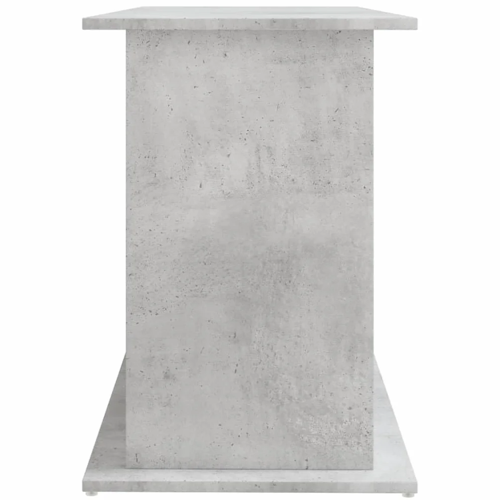 Soporte para acuario, color gris hormigón, material de madera, 121 x 41 x 58 cm, armario inferior estable con espacio de almacenamiento y cajón como estante, muebles, zócalo para peceras