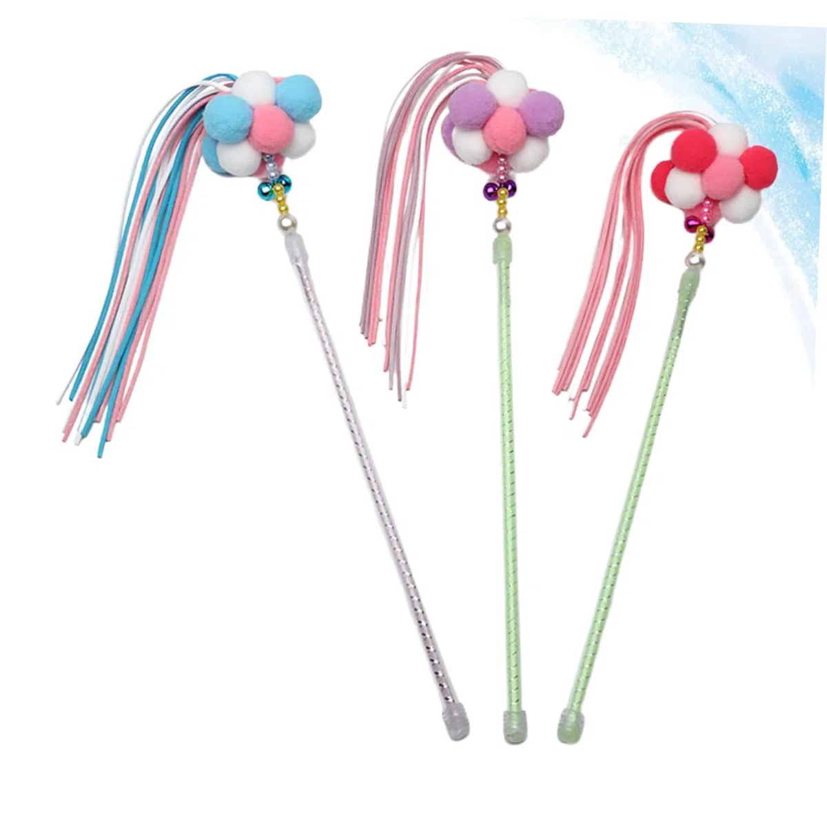 Toddmomy 6 Piezas Rompecabezas de Gato Mascota Juguete de burlas para Gatos Peluches Juguetes Juguete para burlarse de Gatos Varita de Juguete para Gatos el Gato Teaser de Gato Suministros