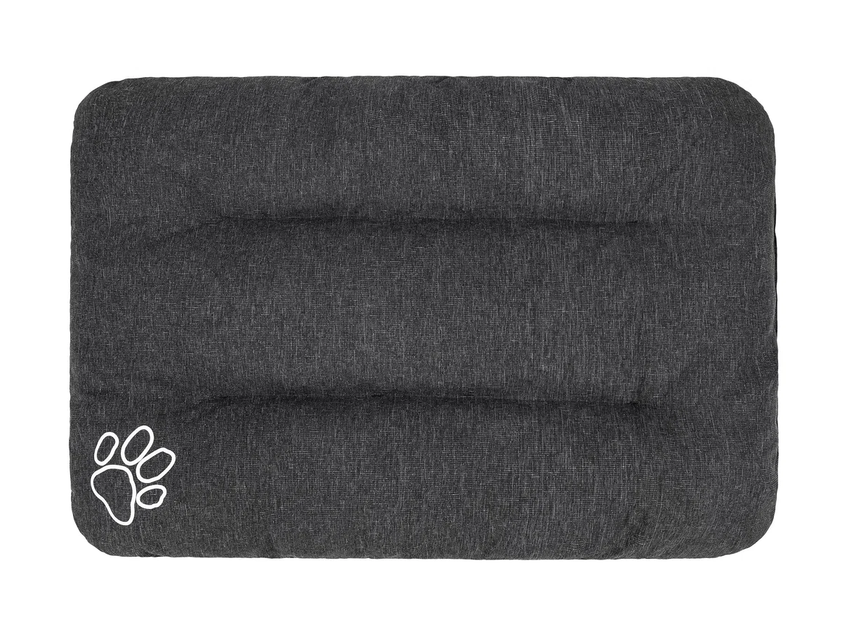 Cama para perros, sofá para perros, cojín para perros, sofá, colchón, cama, cama para animales, suave, cojín R3, 115 x 80 cm, color negro con piedras ecológicas