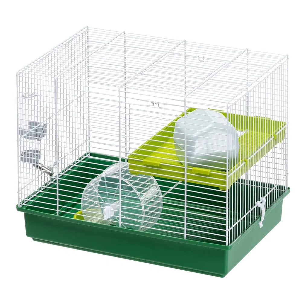 Ferplast 57025411 Jaula ROEDORES Hamster Duo, Rojo