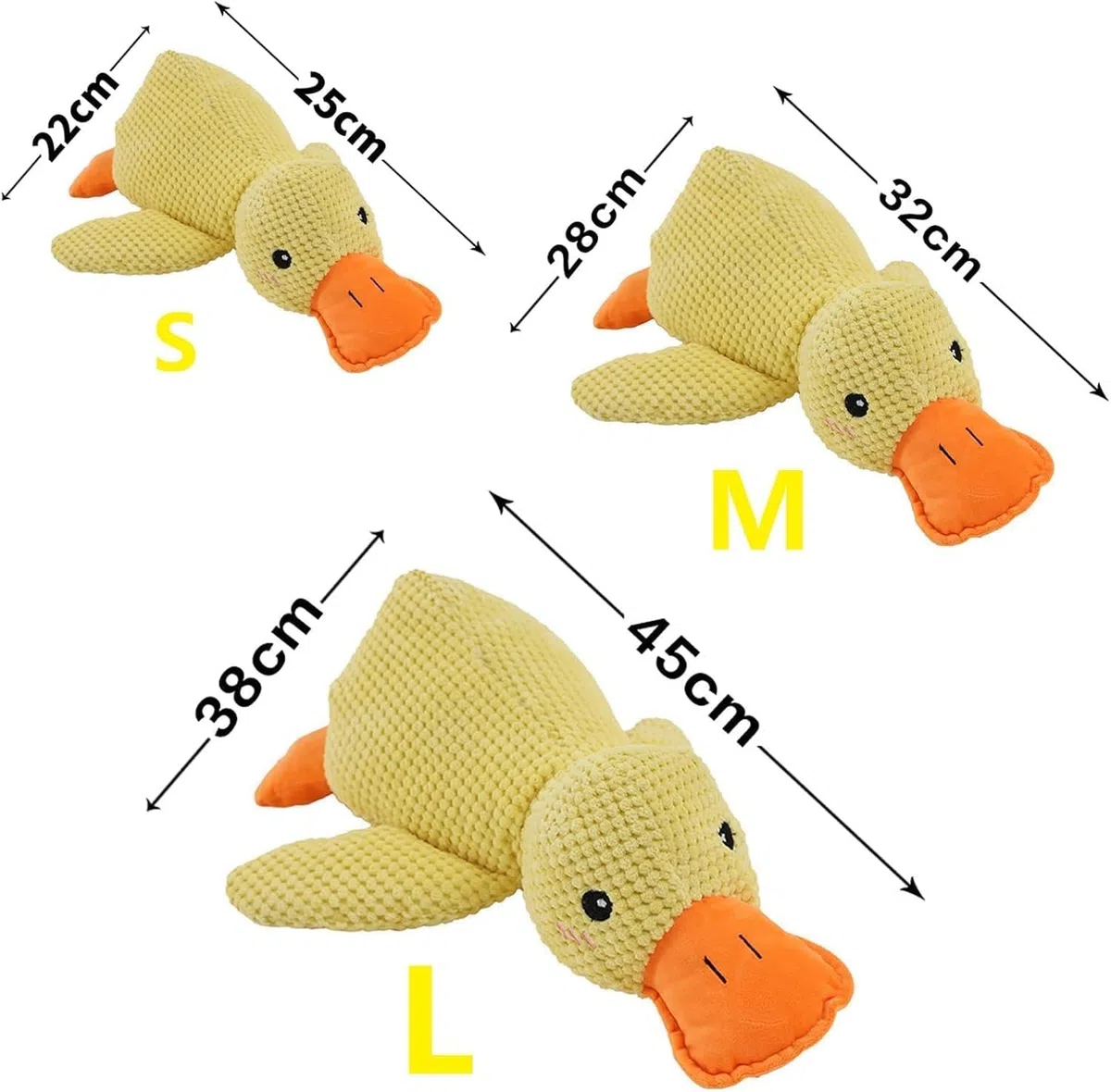 Pato calmante Paw Love, pato Pawlove, juguete calmante para perros, suministros para mascotas, juguetes de pato arrugado, juguetes de patos cuacking, almohada suave de peluche calmante para cachorros