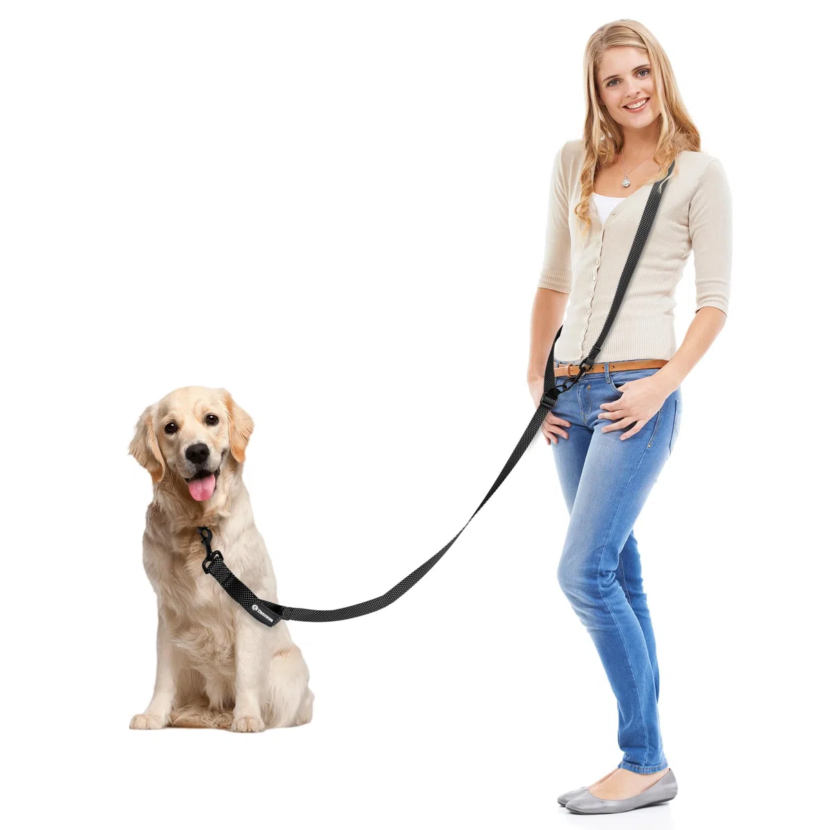 Correa para perro manos libres, suministros para mascotas, correa de cintura para pasear perros, correa de entrenamiento ajustable de 9 pies, correa cruzada resistente para perros, correr,