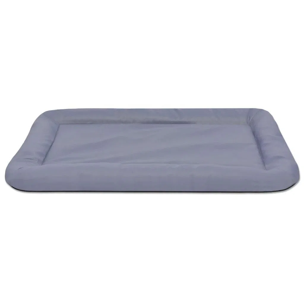 Colchón cama cesta para perros mascotas tamaño XXL 97 x 62 cm gris 02_0001616