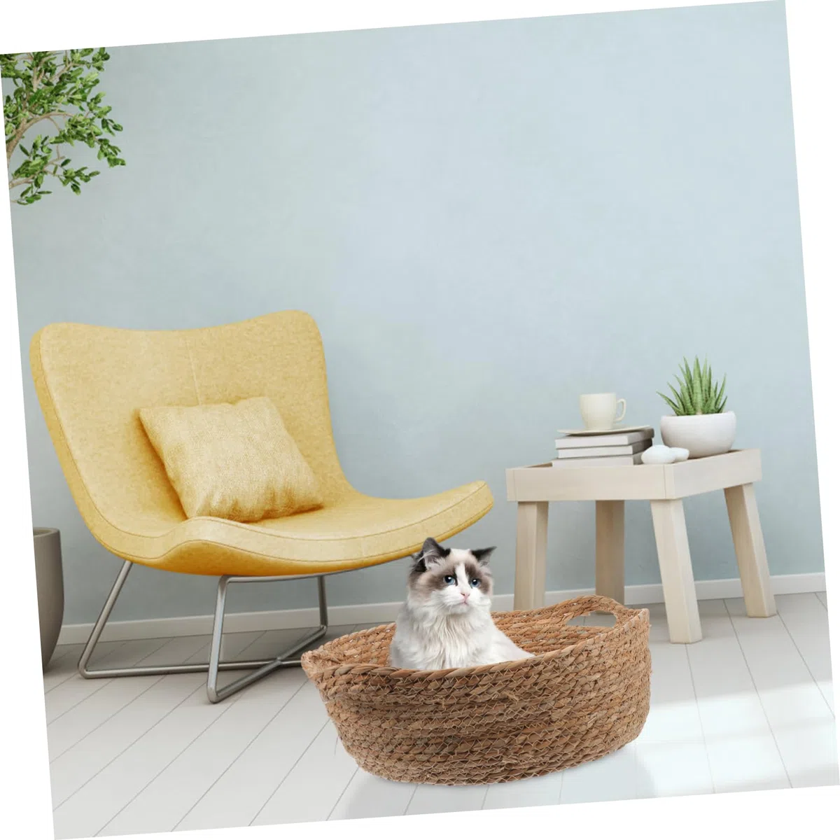 Sosoport Cama para De Tejida para Gatos Transpirable Diseño para Interior y Exterior Accesorio para Dormir y