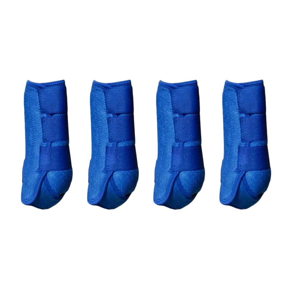 4 Piezas Botas para Caballo Protector de Piernas Envoltura Soporte de Guardia Material Neopreno Reutilizable Adecuado para de Equitación, Azul, s
