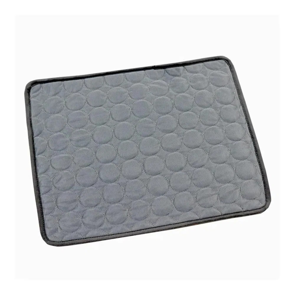 Alfombrilla de refrigeración para perros, cama fría extra grande para perros pequeños y grandes, accesorios para mascotas, manta duradera para sofá, gato, manta de hielo para gatos (gris