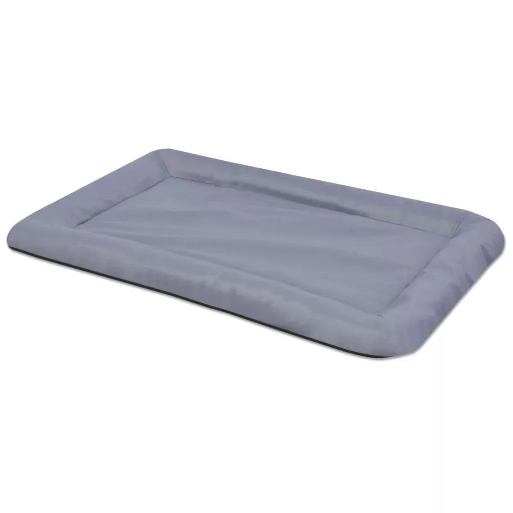 Colchón cama cesta para perros mascotas tamaño XXL 97 x 62 cm gris 02_0001616