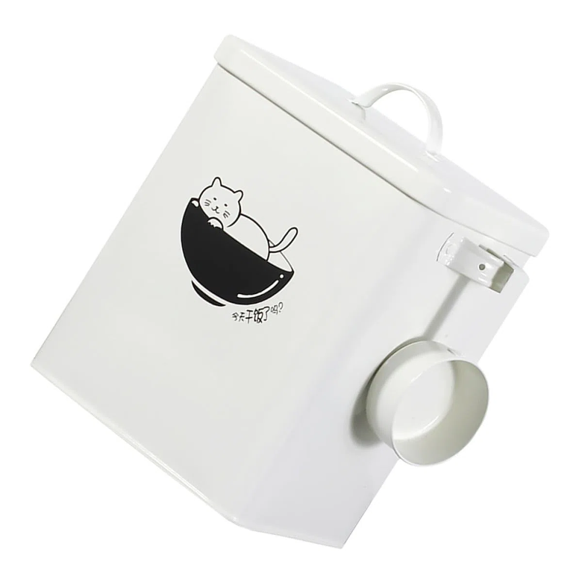 TEHAUX Contenedor Sellado para Alimentos de Mascotas 10l Cubo Metálico Resistente Humedad Almacenamiento de Pienso para Perros y Gatos Caja Hermética para Comida Seca