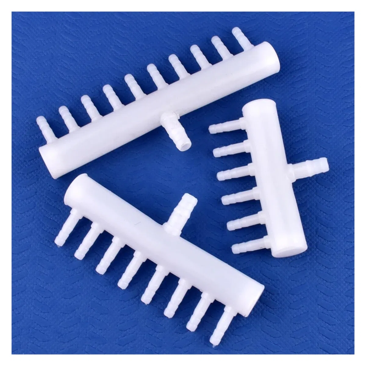 Desviador de Gas y oxígeno 8-5mm, 2~20 cabezales, manguera for tanque peces acuario, bomba aire, distribuidor oxigenación, conector drenaje poroso(8 To 5mm 1-12 Heads,20 Pieces)