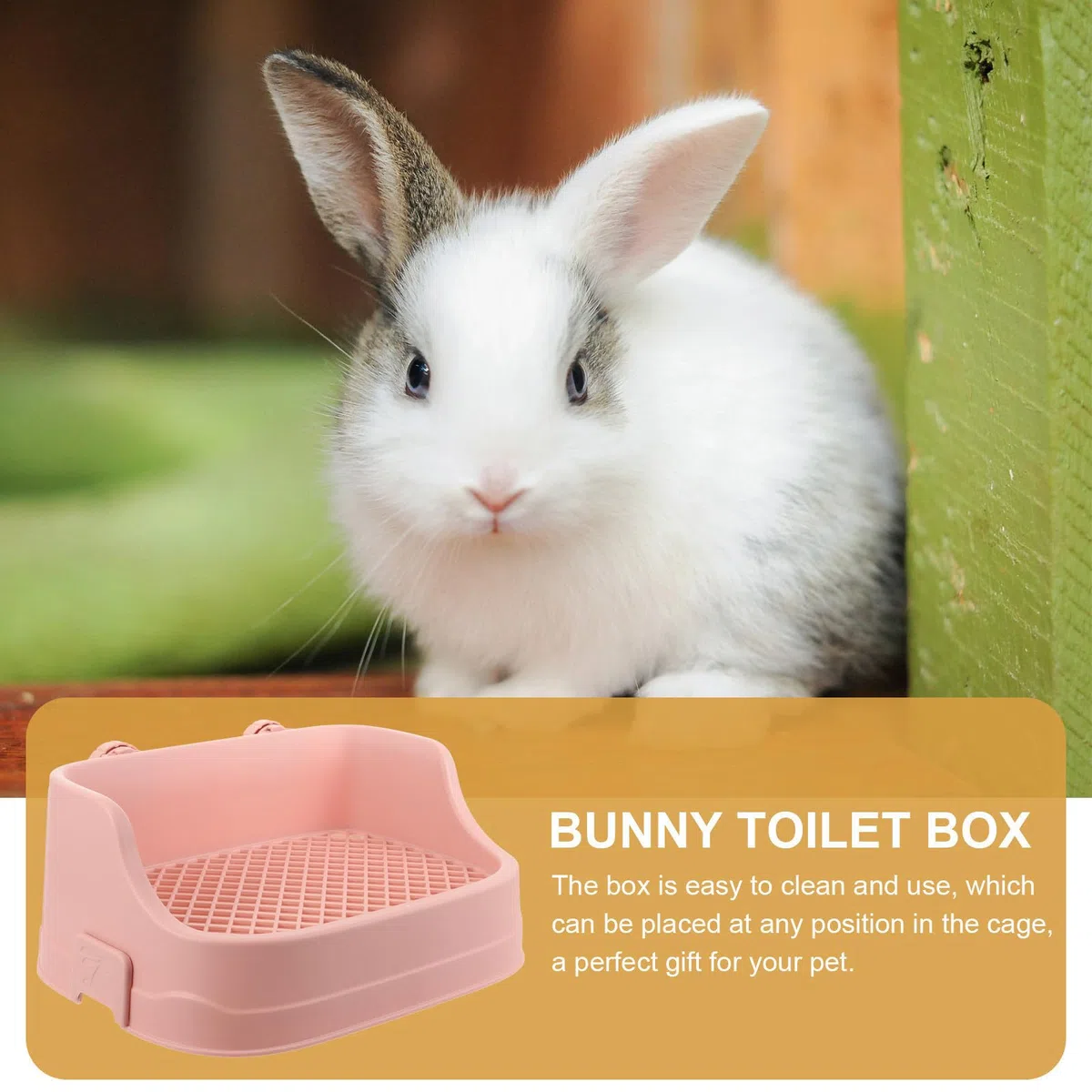 Arenero para Conejos y Chinchillas de Plástico Base Filtrante