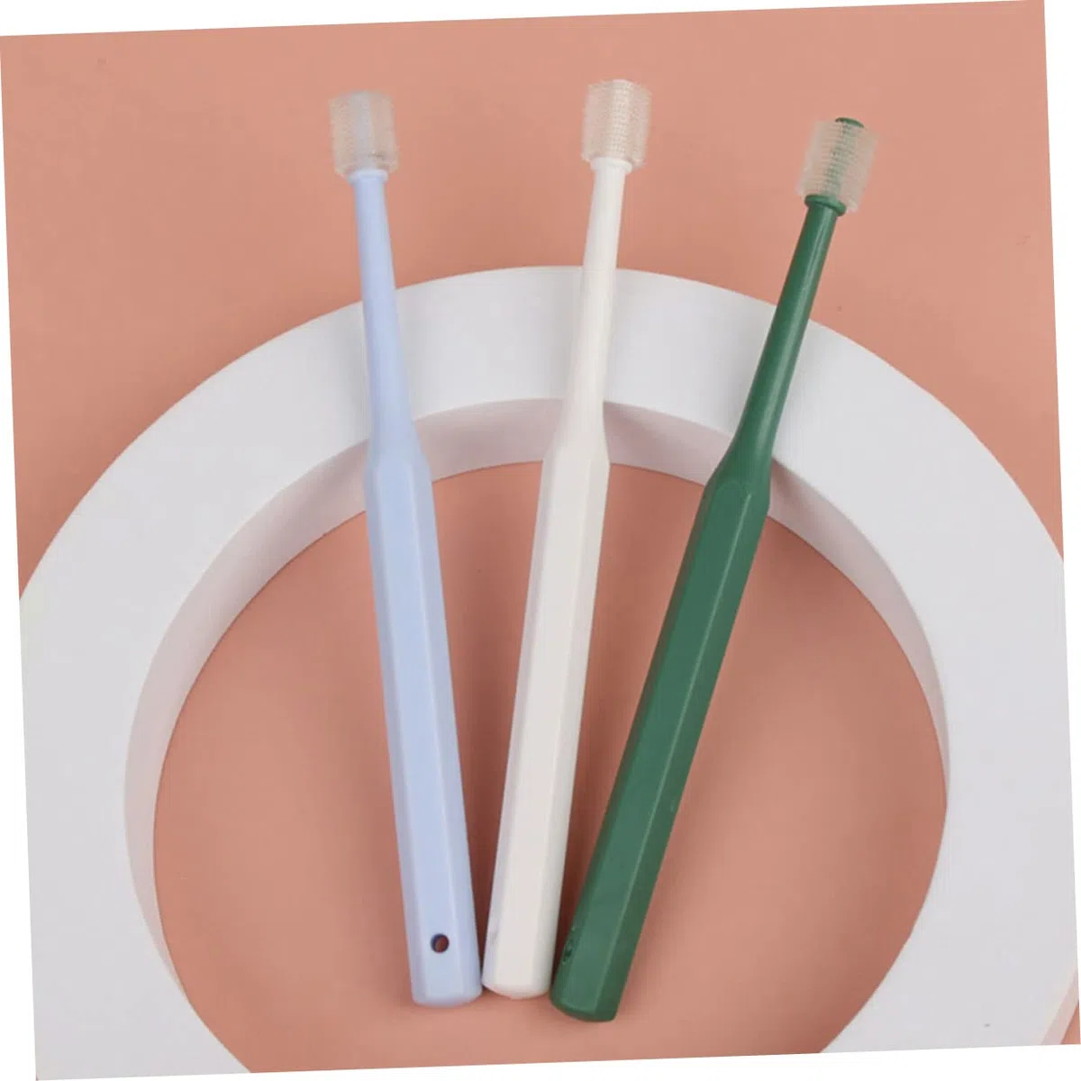 Kisangel 12piezas Cepillos De Dientes Para Mascotas Cepillos Manuales Grados Para Limpieza Bucal De Perros y Gatos Diseño y Compacto