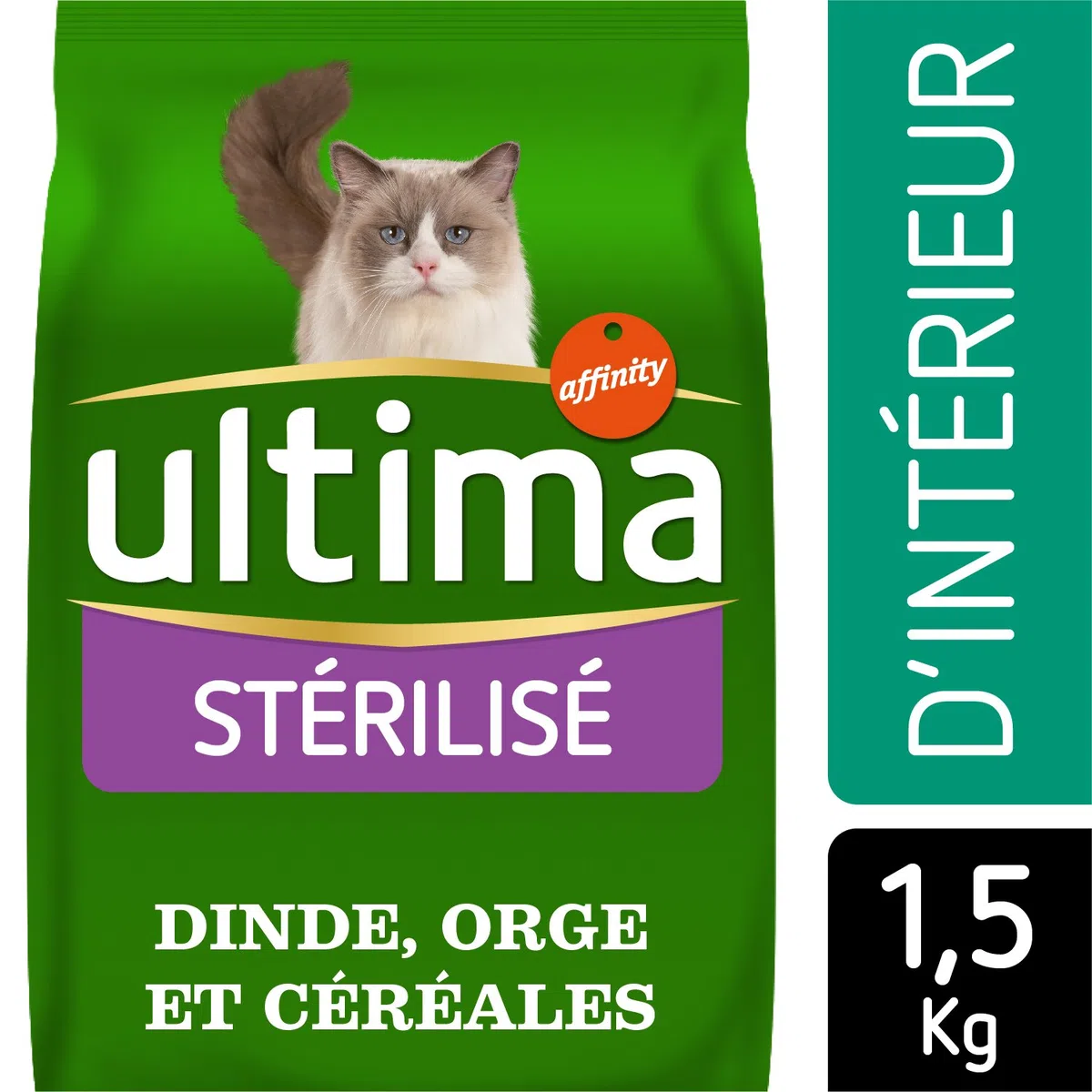 ULTIMA - ULTIMA Chat Stérilisé Intérieur 1,5Kg (x8)