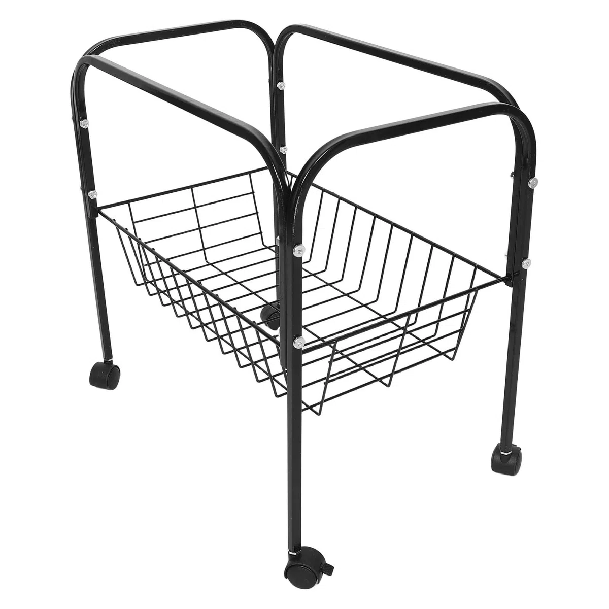 Toyvian Soporte para Jaula de Pájaros de Hierro con 4 Ruedas Giratorias y Estante Espacioso, Base Móvil Estable para Jaulas Cuadradas y Rectangulares, Adecuado para Interior y Balcón