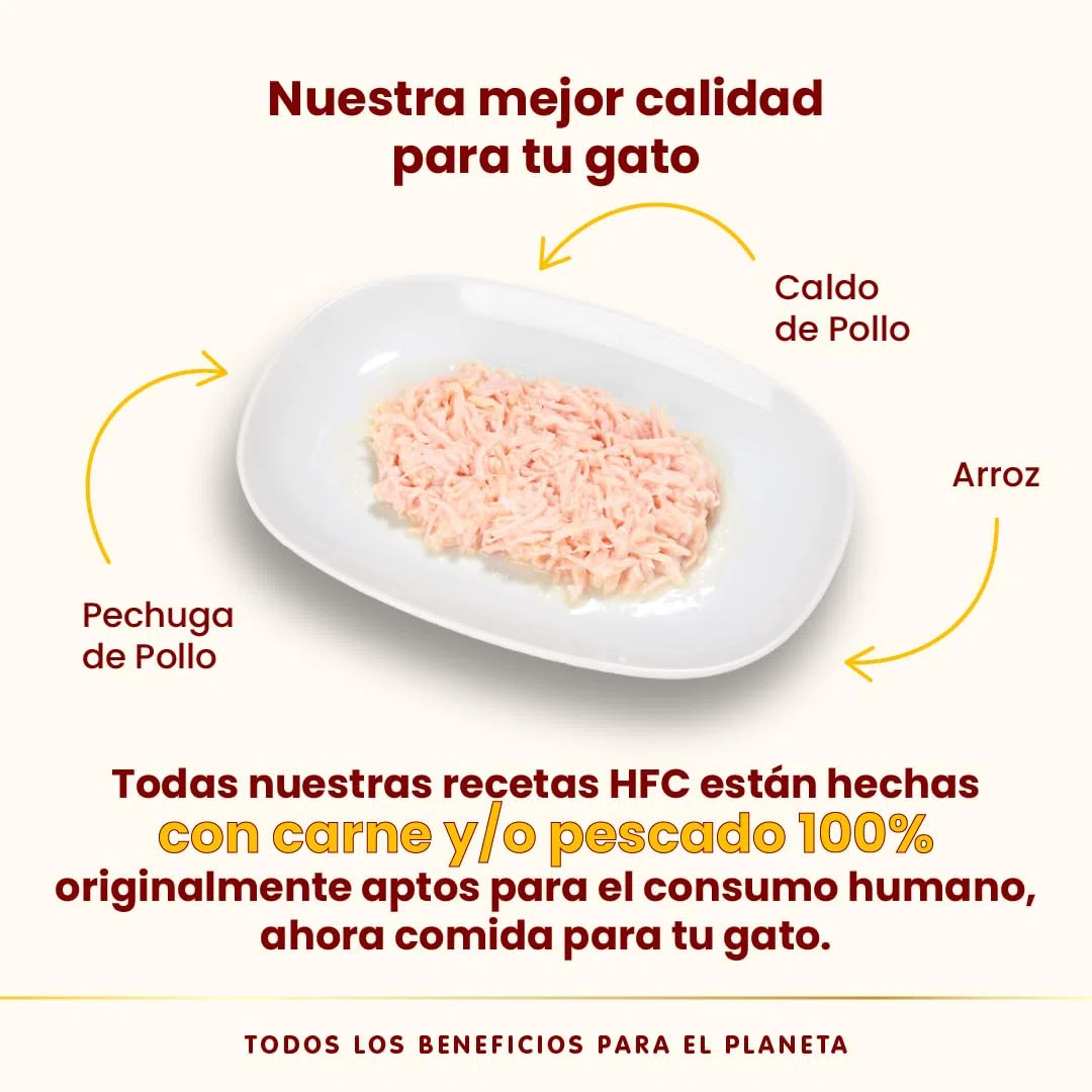 almo nature - HFC Natural con Blanco de Pollo - Comida húmeda para Gatos Adultos: 24 latas de 150 g