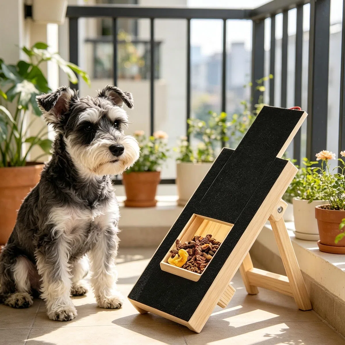 Tabla Rascadora De Uñas Con Para Perros Actividad Interactiva De Madera Con