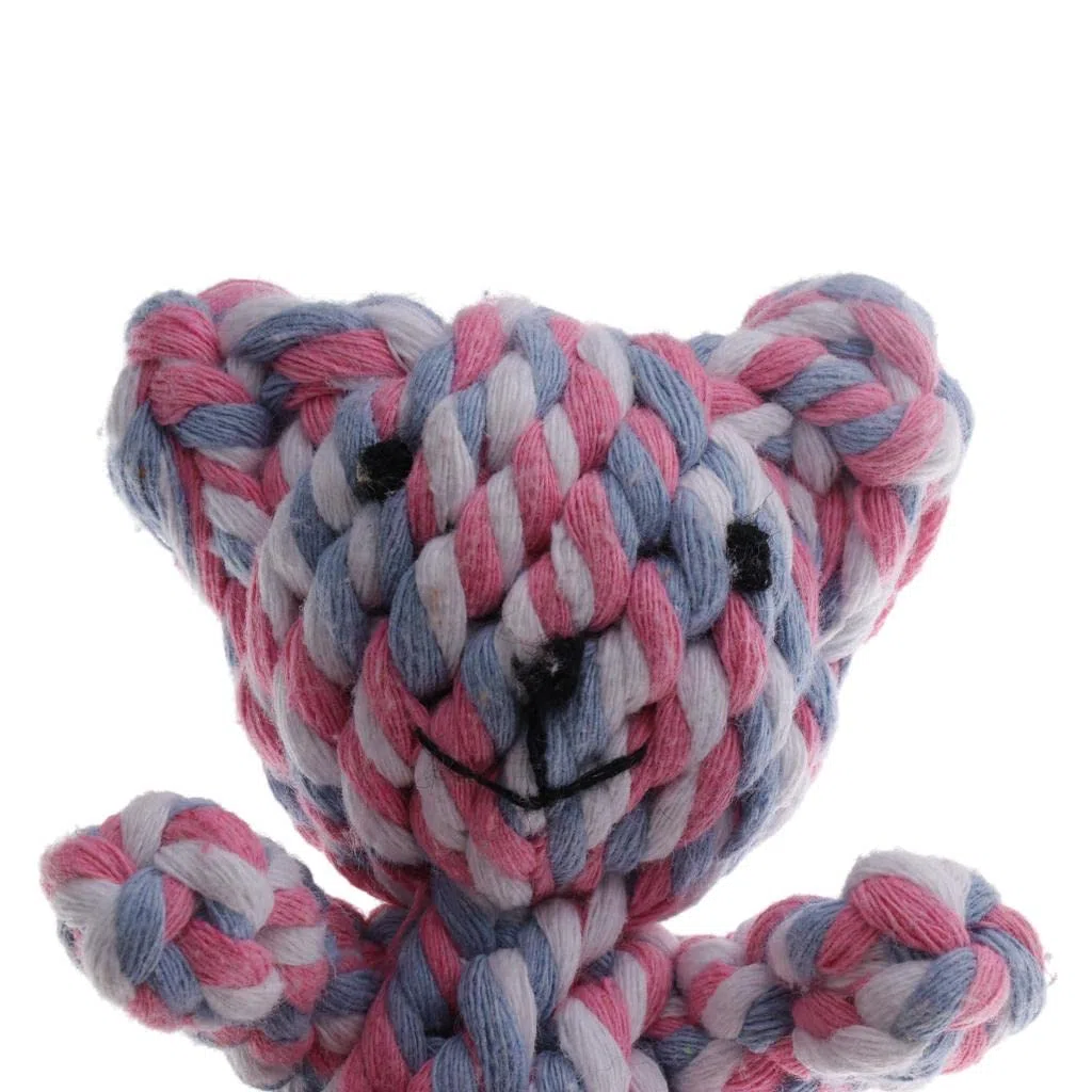 Qianly 6X Juguete de Cuerda de Juguete para de Mascota, Juguete para Arrojar de Mascota, Masticables para, Y Diversión