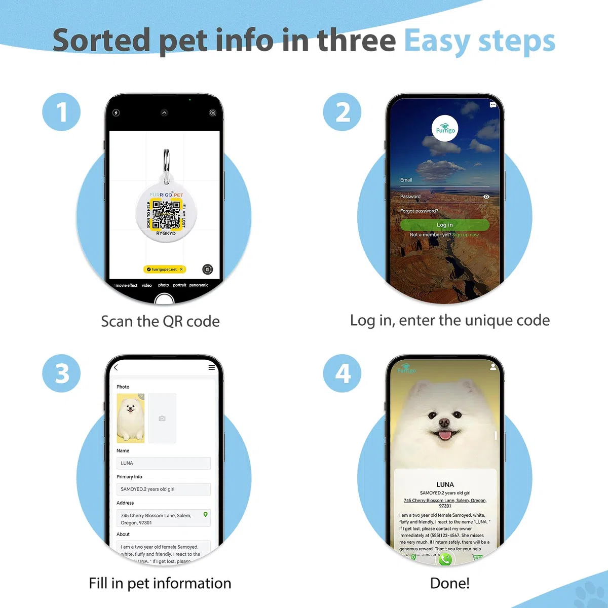 Collar de gato con etiqueta de nombre de código QR, collares reflectantes para gatitos con campana, etiqueta de identificación de gato personalizada, ultra duradero, ajustable, liberación rápida, se