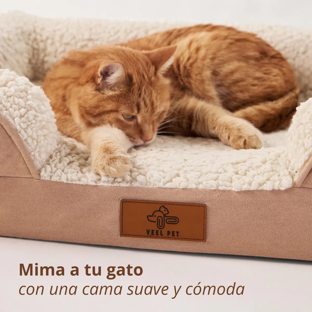 Cama para Gatos ortopédica con Funda Impermeable (Small)