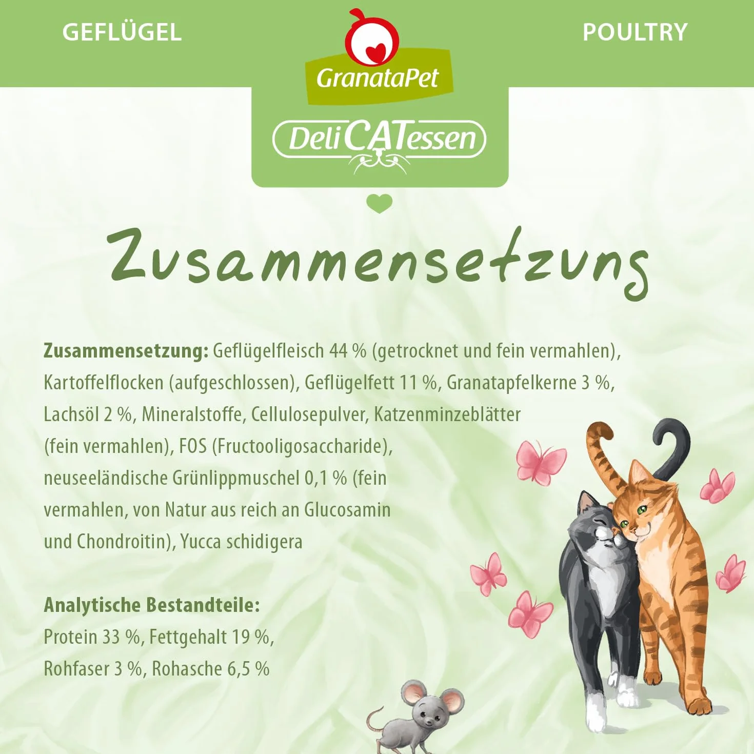 GranataPet Delicatessen - Alimento seco para Gatos, Comida para Gatos, pienso Completo sin Cereales y sin azúcares añadidos, 9 kg