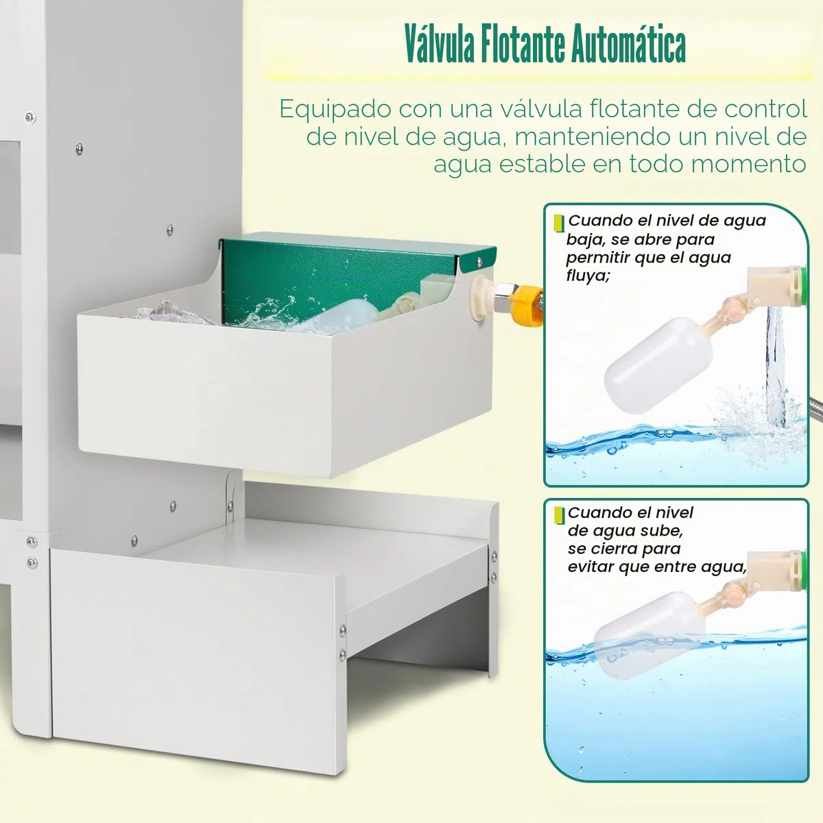 2 en 1 Dispensador Automático de Comida y Agua para Perros 38L Dispensador Automático de Comida para Perros de Raza Grande Dispensador de Agua para Perros al Aire Libre Alimentador de Gravedad