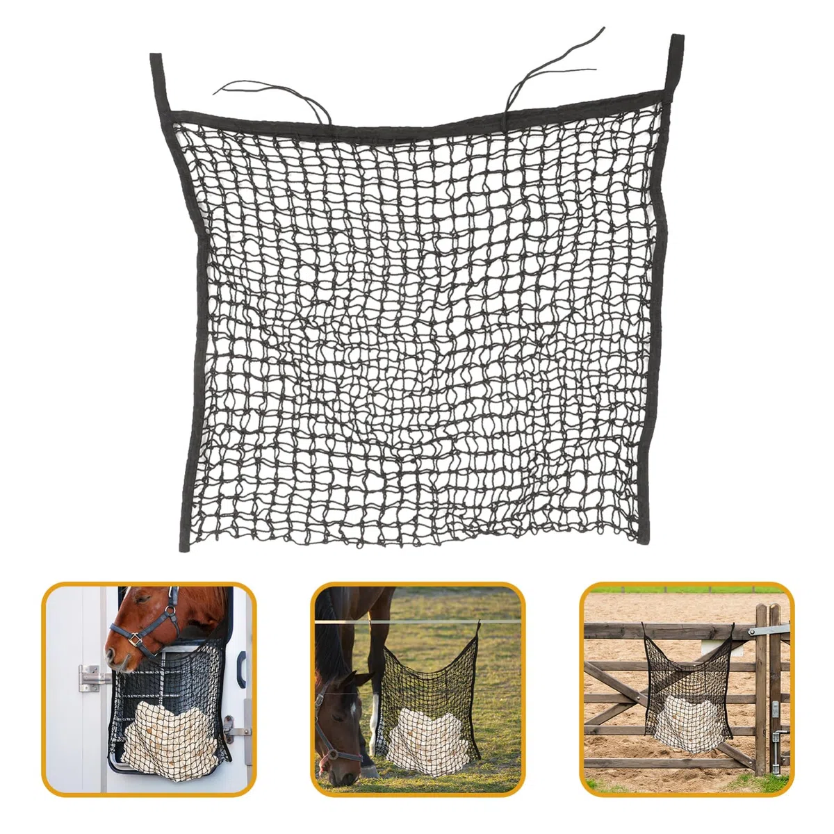 MAGICLULU Bolsa De Heno Colgante Para Caballos Diseño De Malla Transpirable Resistente y Fácil De Limpiar Almacenamiento Seguro