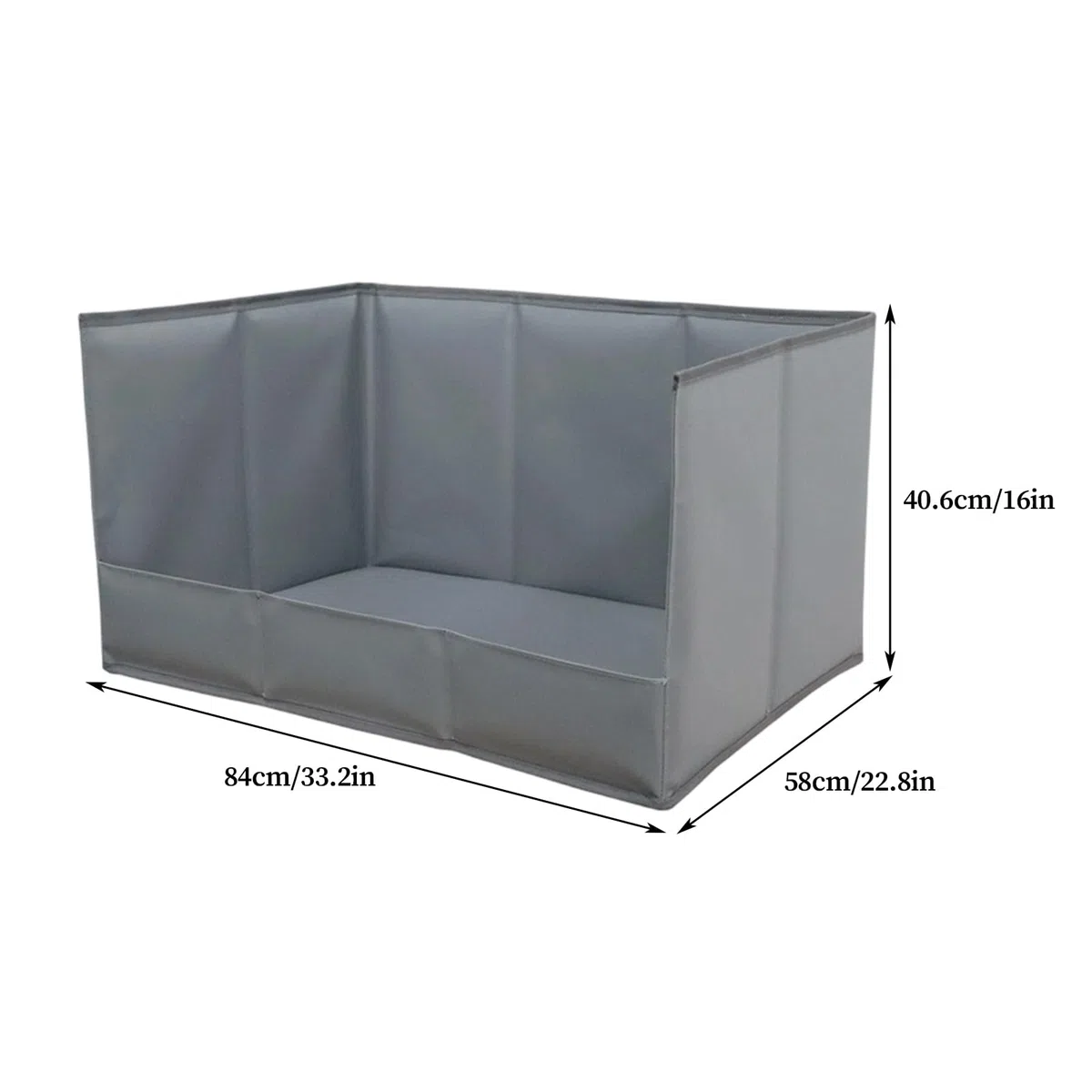 Bandeja Sanitaria para Perros Bordes Altos Plegable Portátil Impermeable | Recipiente para Paños Absorbentes de Canina para Interiores Exteriores Balcón Porche y Limpieza