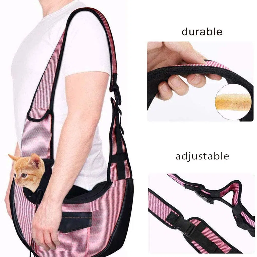 XINGYU Transportador De Mascotas Perro Gato, Bolsa De Asas con Correa El Hombro Acolchada Ajustable Pequeña Viajes Cachorros para Caminar Al Aire Libre Metro