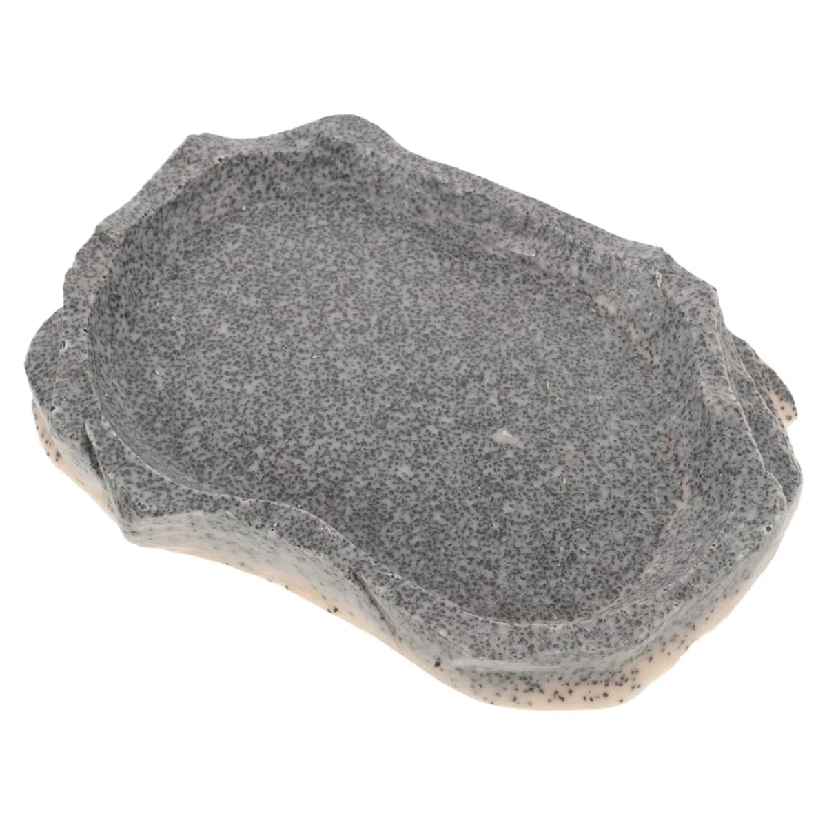 SUPVOX 5piezas Tazón De Resina para Reptiles Comedero y Bebedero Simulación De Piedra Accesorio Multifuncional para Terrarios y Alimentación De Mascotas para Lagartijas Ranas y Geckos