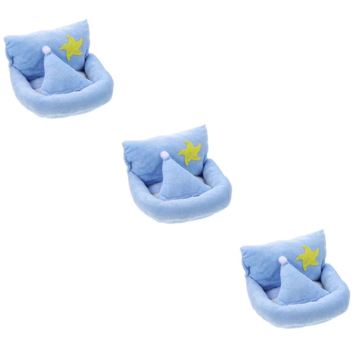 SUPVOX 3piezas Cama De Peluche para Hámster y Roedores para Erizos y Chinchillas para Invierno